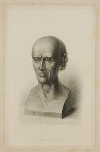 Hahnemann bust created by David von Angers
1837